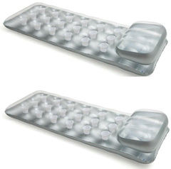 Intex 18-pocket Suntanner two-pack pool lounge with built-in pillow.