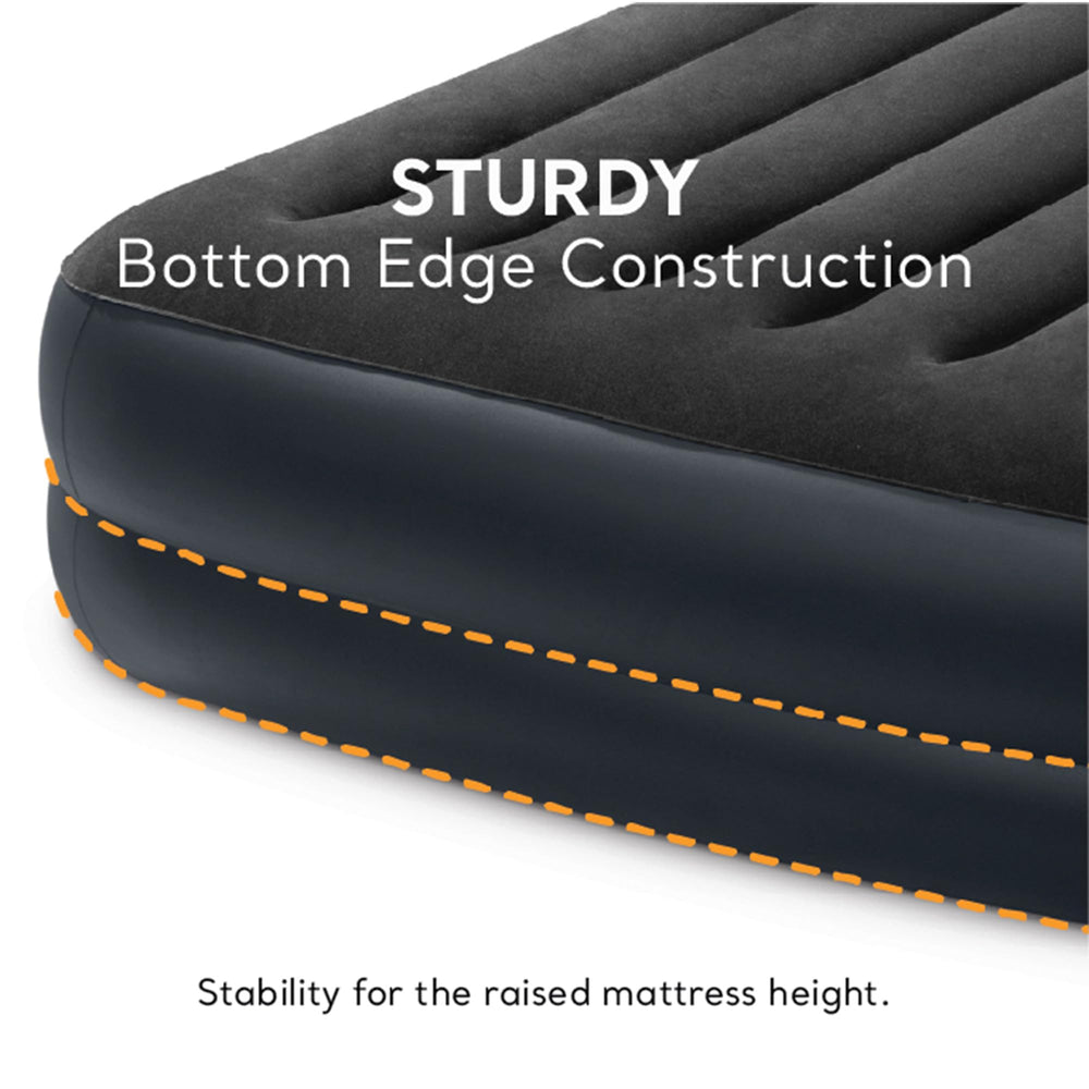 Intex 64123ED 16-5 in bed height for easy access.