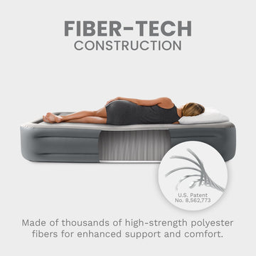 Intex 64125ED ideal for indoor and outdoor use with a soft sleeping surface.