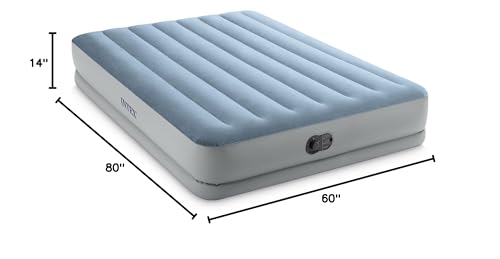 USB pump in action on the Intex mattress for flexible setup.