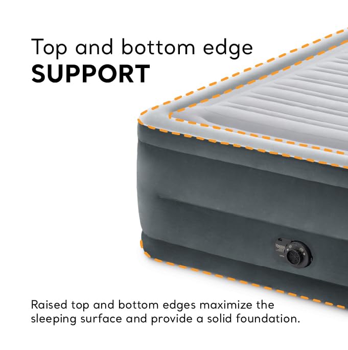 Intex 64417ED 22-inch height profile for easy access and restful sleep.