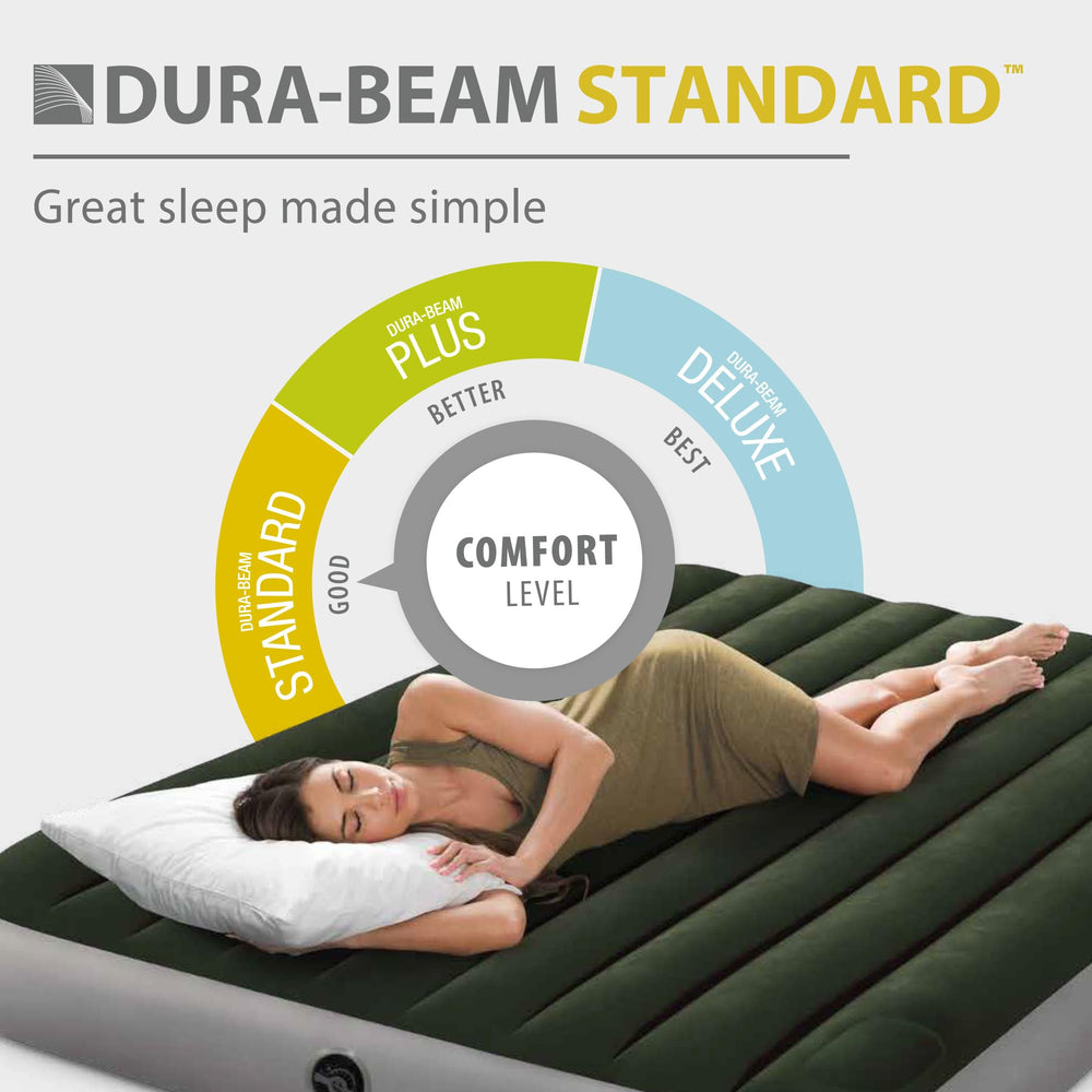 Intex 64762E full-size dimensions 54x75x10 inches for spacious sleep