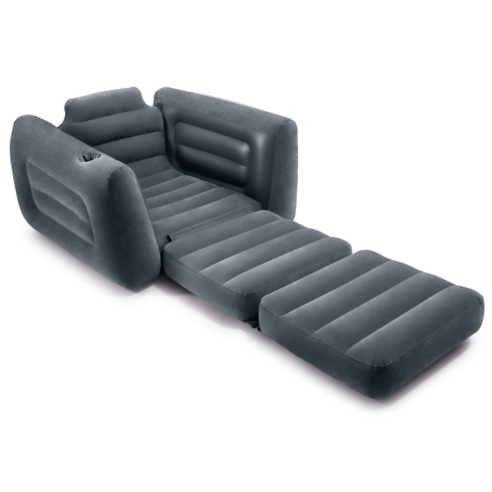Intex 66551EP cup holder keeps drinks within reach during downtime.
