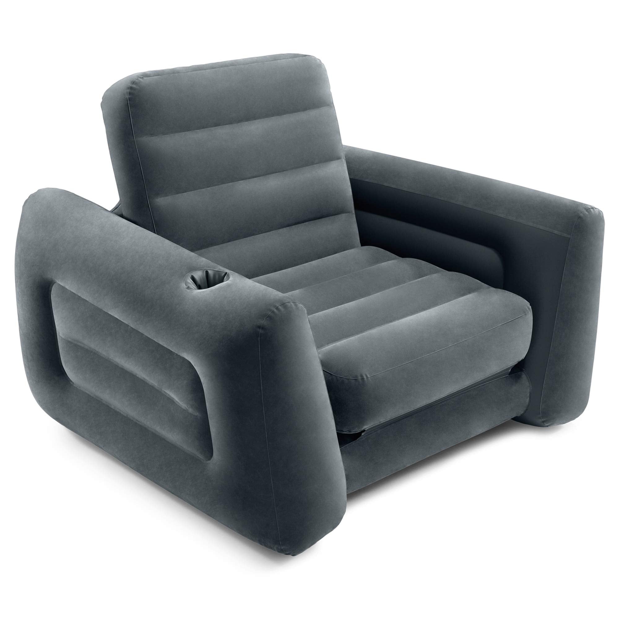 Intex 66551EP dark-gray waterproof flocked surface for soft seating.