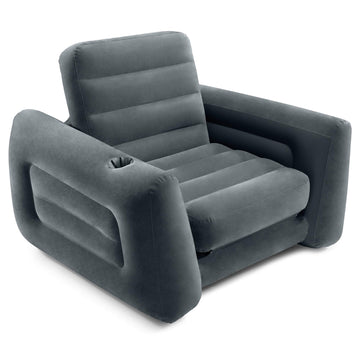 Intex 66551EP dark-gray waterproof flocked surface for soft seating.