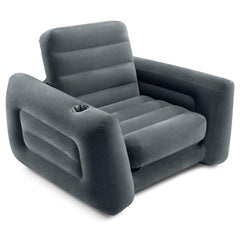 Intex 66551EP dark-gray waterproof flocked surface for soft seating.