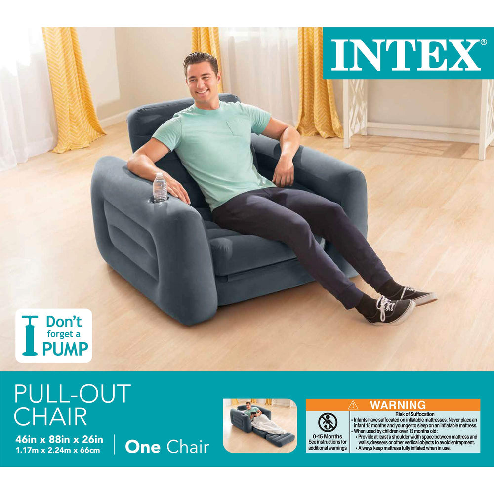 Intex 66551EP travel-friendly floats included for trips.