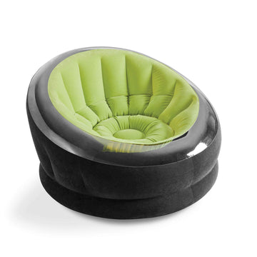 Intex 68581EP easy inflation and quick deflation via wide valve openings.