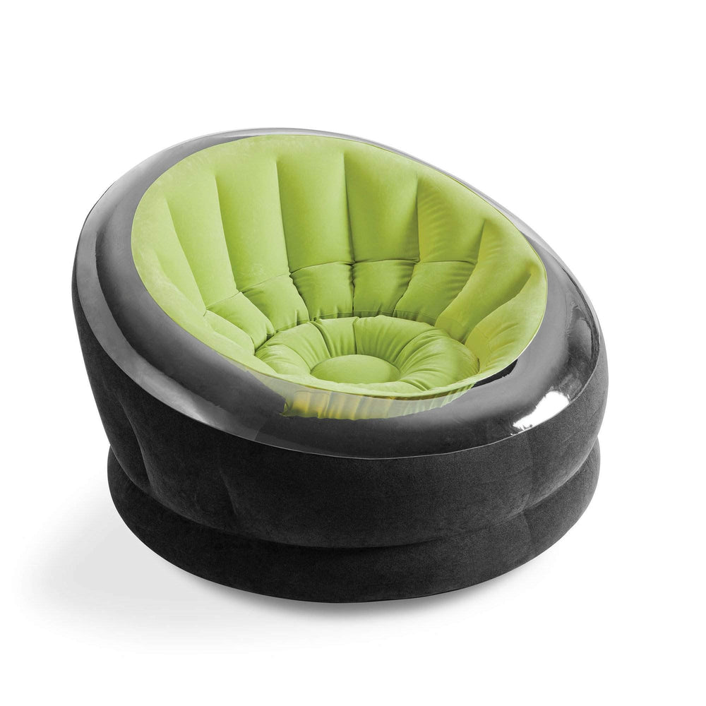 Intex 68581EP easy inflation and quick deflation via wide valve openings.