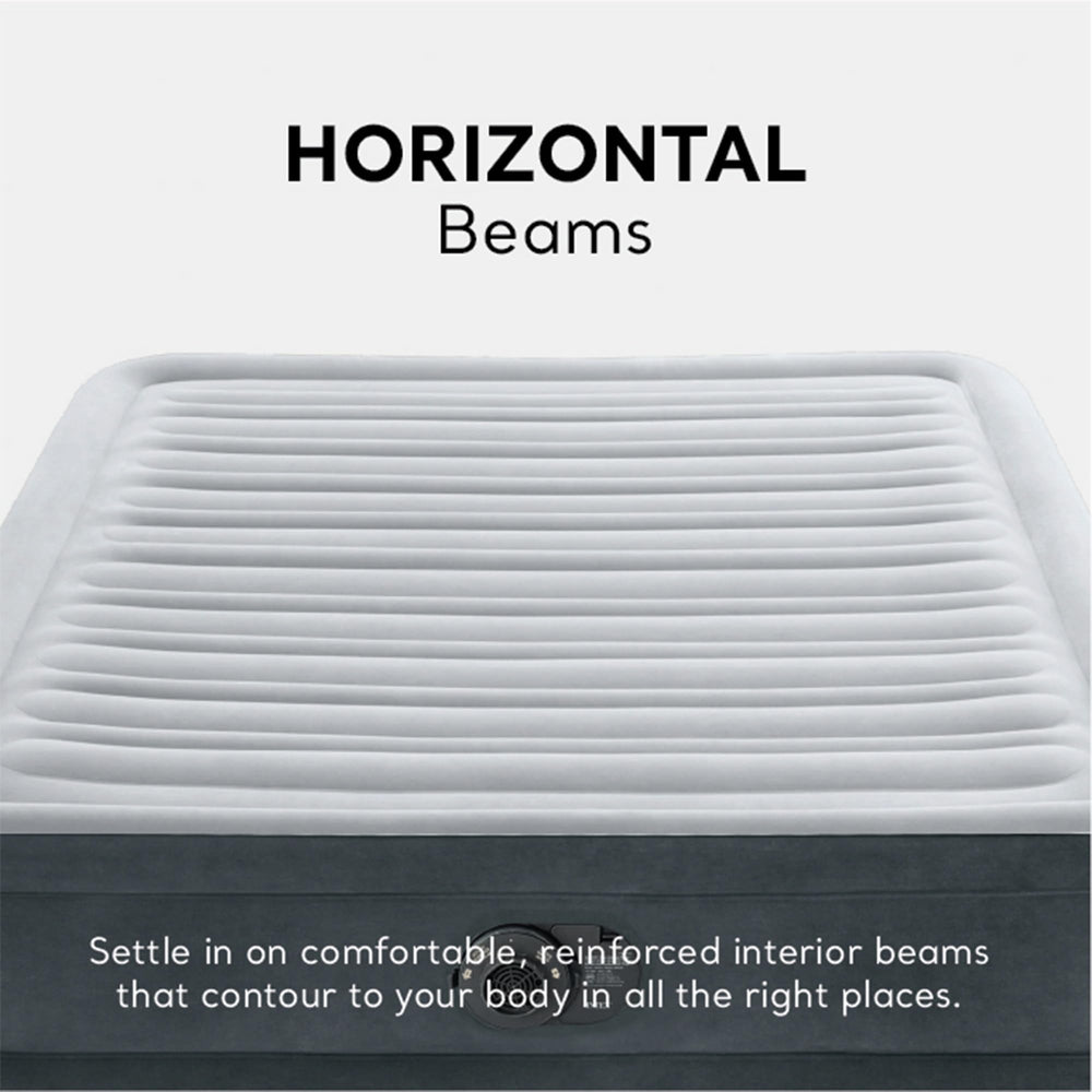 Intex premium airbed ideal for travel and guest rooms.