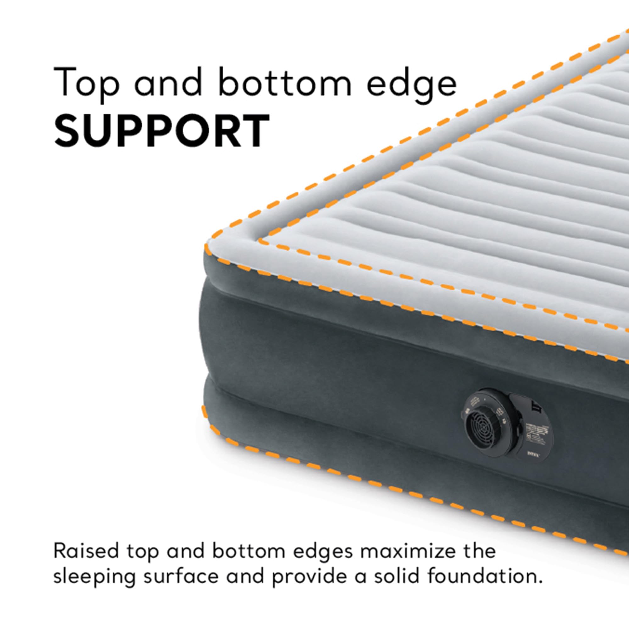 Intex carry bag enables easy transport and storage of the airbed.