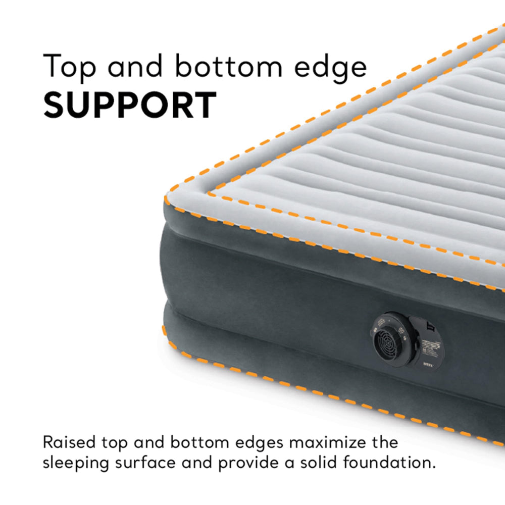 Intex carry bag enables easy transport and storage of the airbed.
