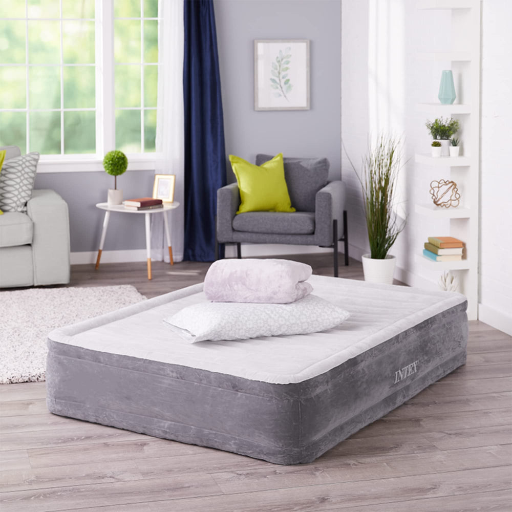 Intex Comfort Plush Mid Rise Airbed fiber-tech interior construction for durability