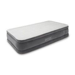 Intex Comfort Plush mid-rise airbed with internal pump for quick guest setup