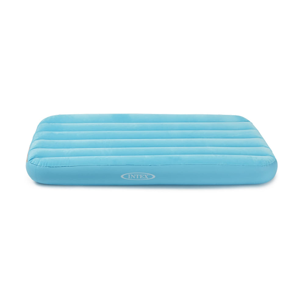 Intex Cozy Kidz airbed velvety surface close-up showing plush texture