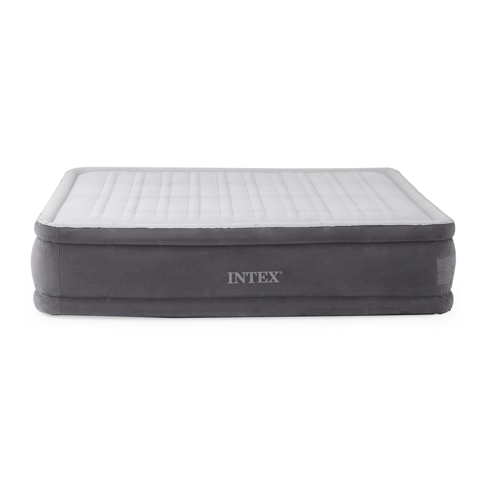 Intex Dura-Beam airbed indented sides prevent sheet slippage