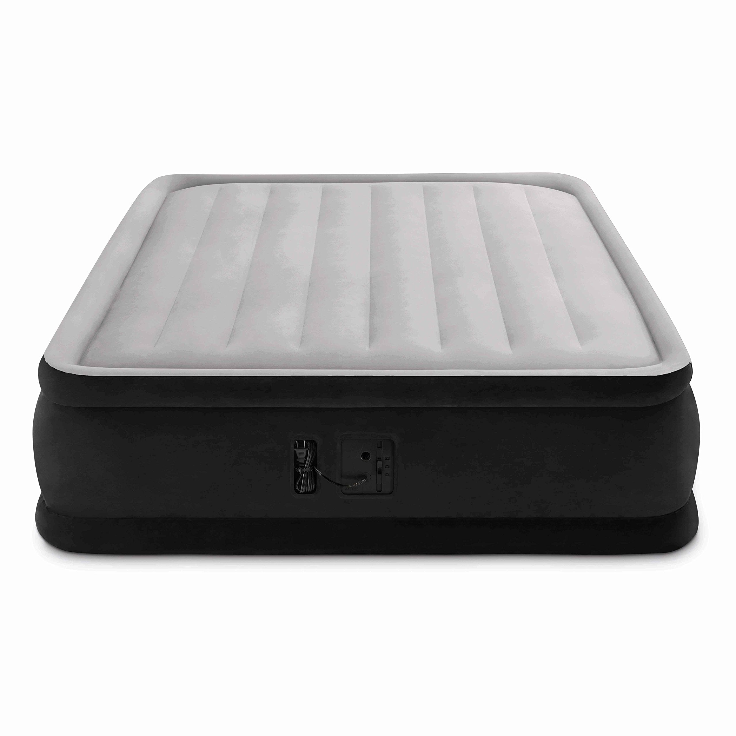Intex Dura-Beam airbed with built-in pump for quick inflation.