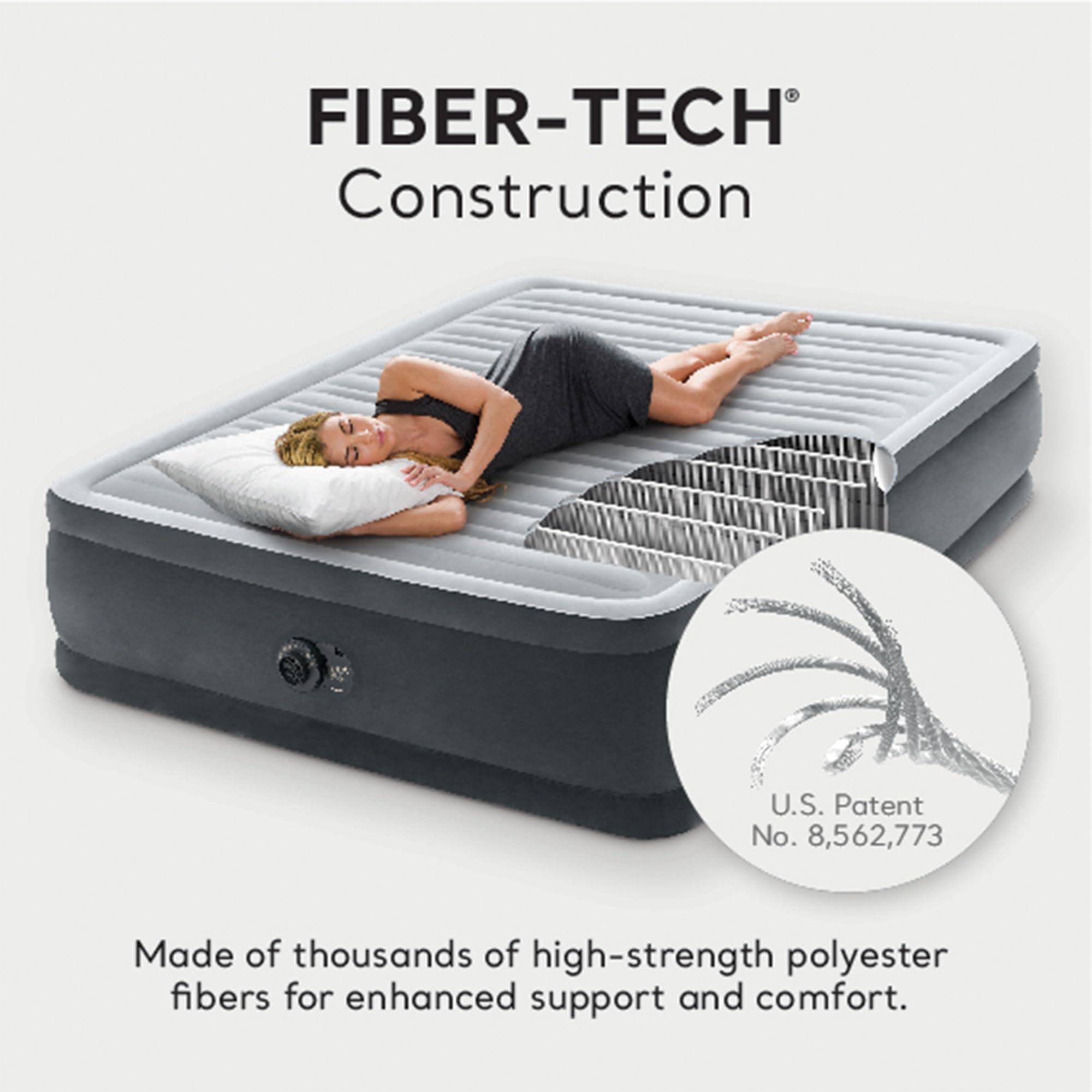 Intex Dura-Beam Deluxe 18-inch height gives easy access and elevated comfort.