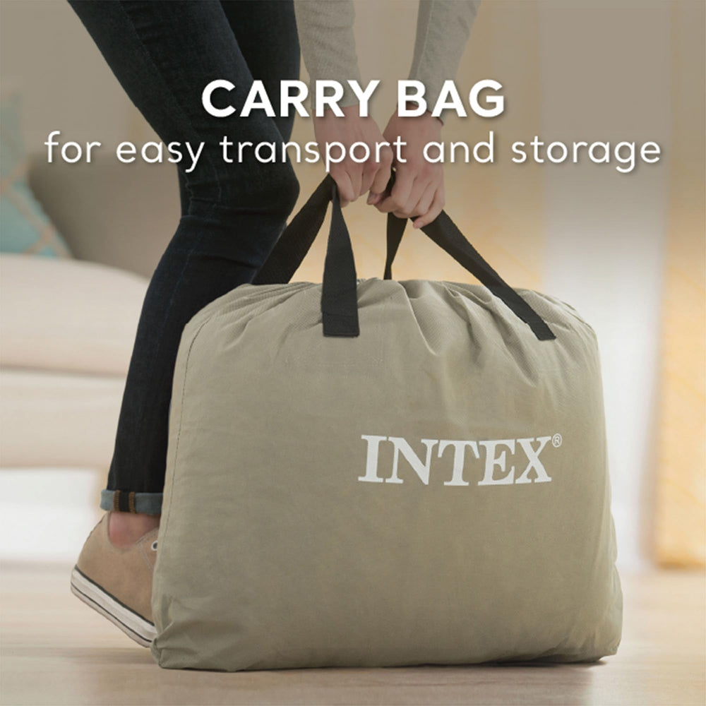 Intex Dura-Beam Deluxe carry bag enables portable storage and travel.