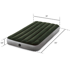 Intex Dura-Beam Downy mattress uses Fiber-Tech for stable, supportive camping sleep.