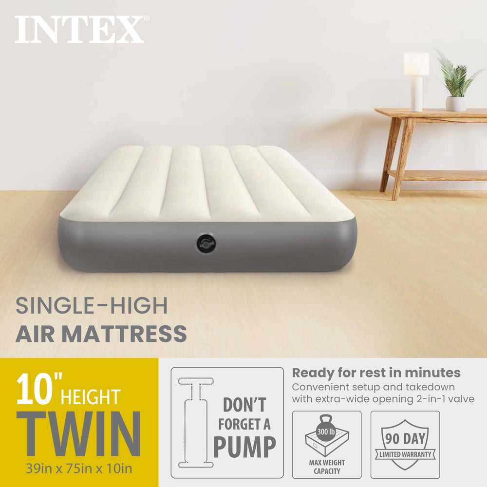 Intex Dura-Beam mattress demonstrating sag resistance and durability