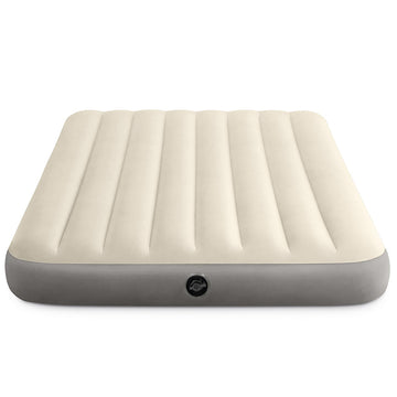 Intex Dura-Beam mattress soft flocking surface offers gentle comfort and easy cleaning.