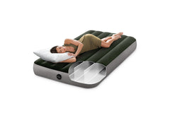 Intex Dura-Beam Standard Prestige air mattress velvet surface ideal for guests and camping.