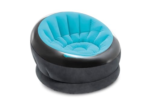 Intex Empire Chair water-filled-base anchors the seat on patios and lawns.