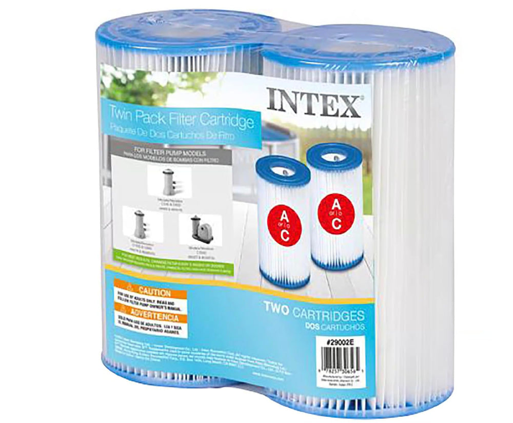 Intex filter cartridge A 2-pack front view for easy pool maintenance