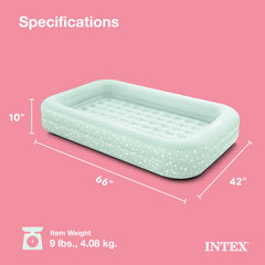 Intex kids travel air mattress double support for stable night rest