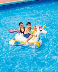 Intex Magical Unicorn Ride includes repair patch for quick pool repair