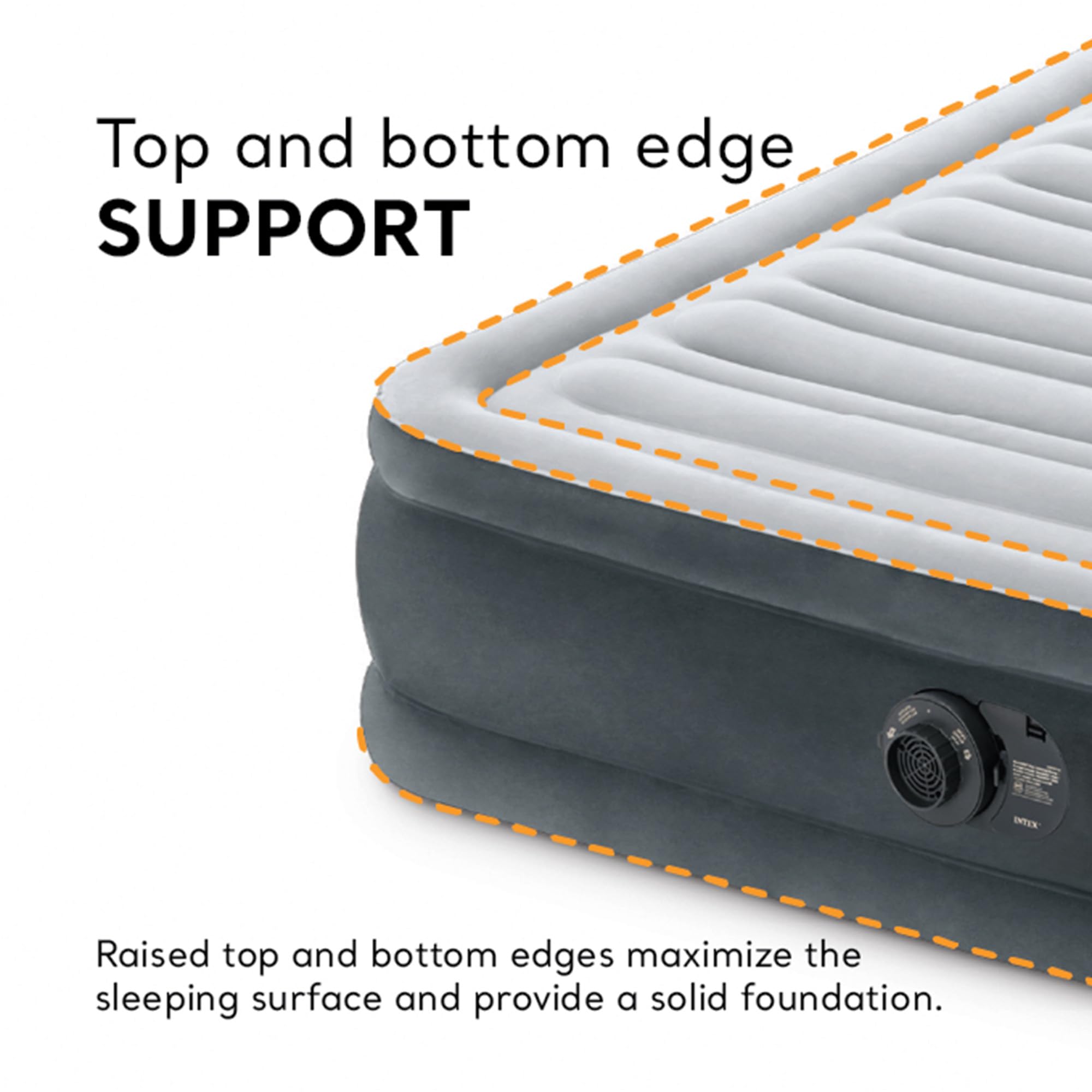 Intex carry bag enables easy transport and storage.