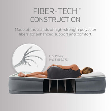 Intex PremAire Fiber-Tech construction delivers sturdy, durable support