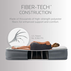 Intex PremAire Fiber-Tech construction delivers sturdy, durable support