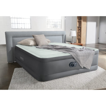 Intex PremAire full-size setup ready for overnight guests