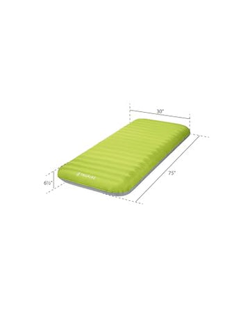 Intex TruAire camping mat top view showing compact, PVC-free design for eco-friendly adventures