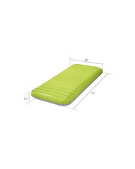 Intex TruAire camping mat top view showing compact, PVC-free design for eco-friendly adventures