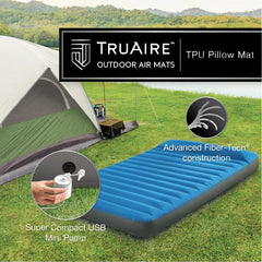 Intex TruAire elevated sleep height at 8.5 inches for ground separation.