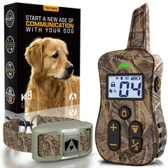 INVIROX shock collar front view for large-dog training with ¾ mile range