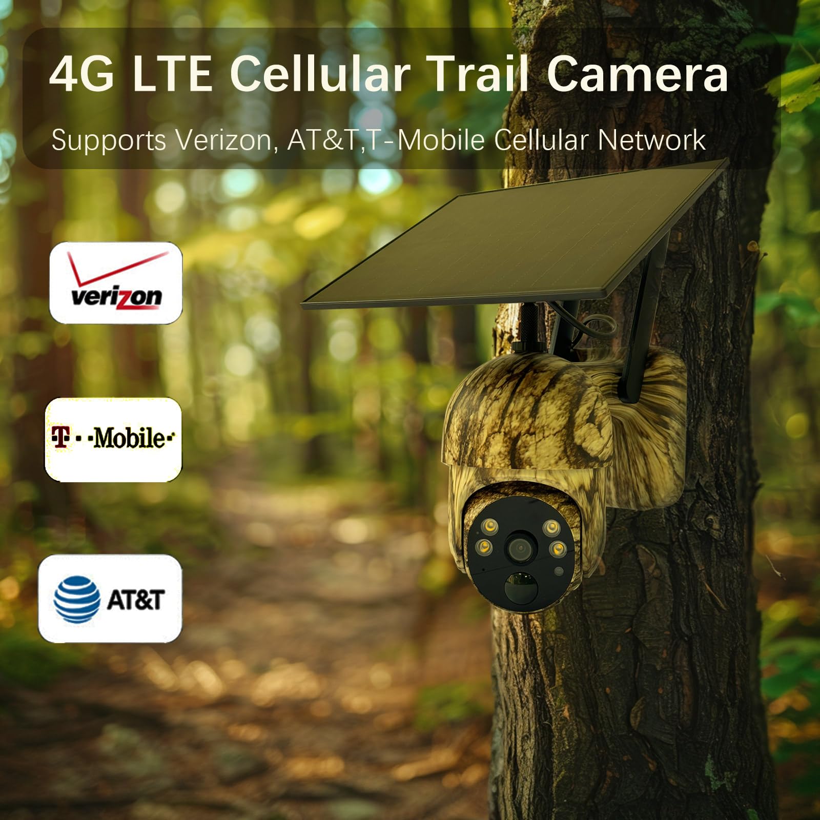 Invyxr cellular trail camera 4G LTE live feed viewed from anywhere on your phone.