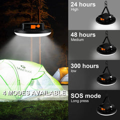 iodoo lantern with digital power display side view for precise battery readout