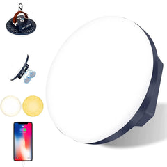 IODOO 16500mAh camping lantern with magnetic base for hands-free tent lighting.