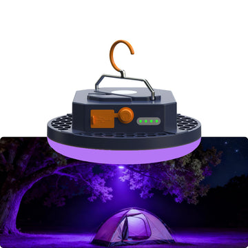 Iodoo 96-LED UV flashlight front view for UV inspection and outdoor use