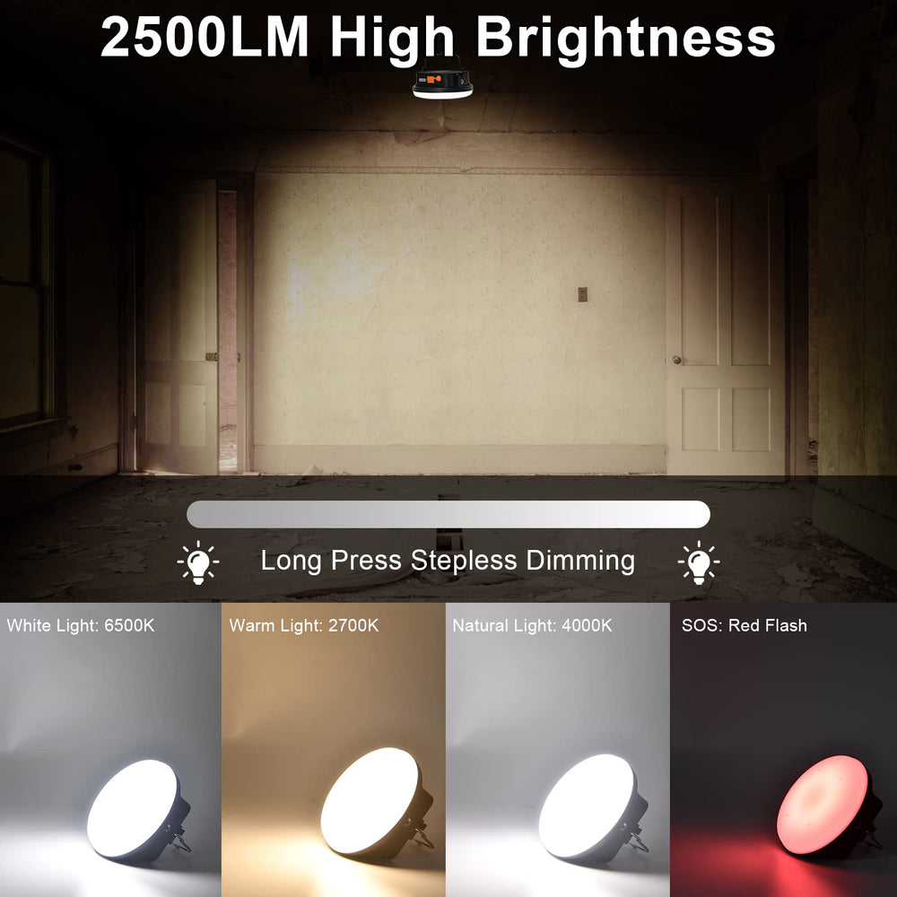 iodoo camping light showing 3000lm brightness for clear camping ambience