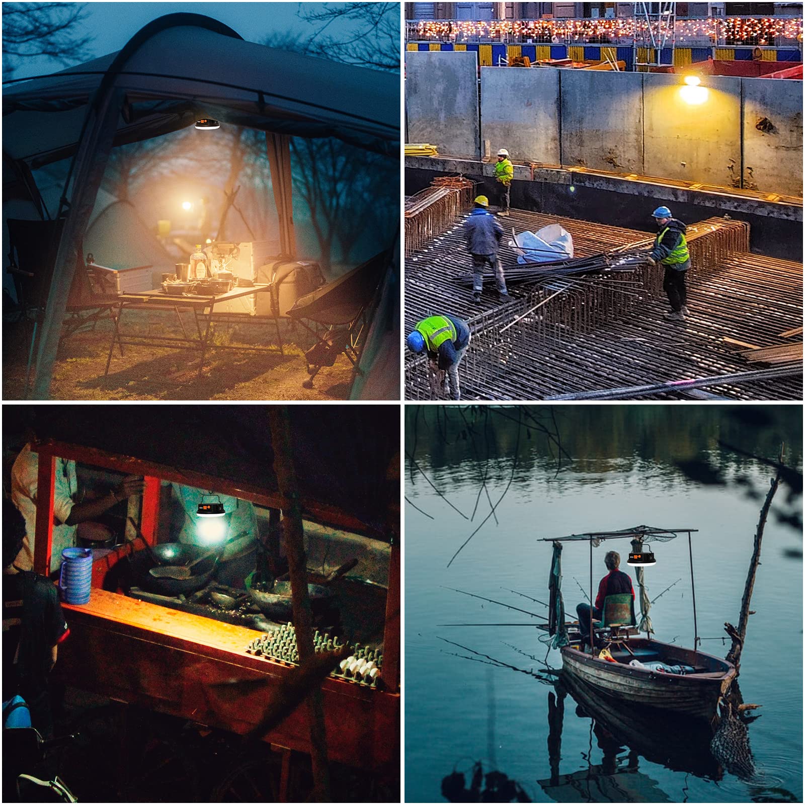 iodoo camping light compact design with hooks for easy setup