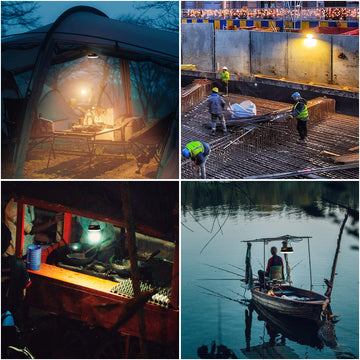 iodoo camping light compact design with hooks for easy setup