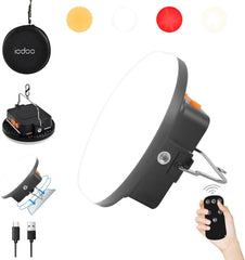 iodoo camping light with remote paired for multi-light control