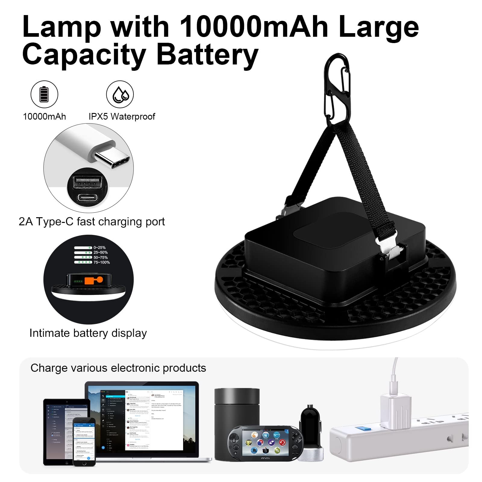 iodoo ipx5 waterproof lantern exterior for reliable outdoor use in rain or splashes