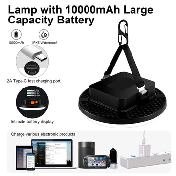 iodoo ipx5 waterproof lantern exterior for reliable outdoor use in rain or splashes