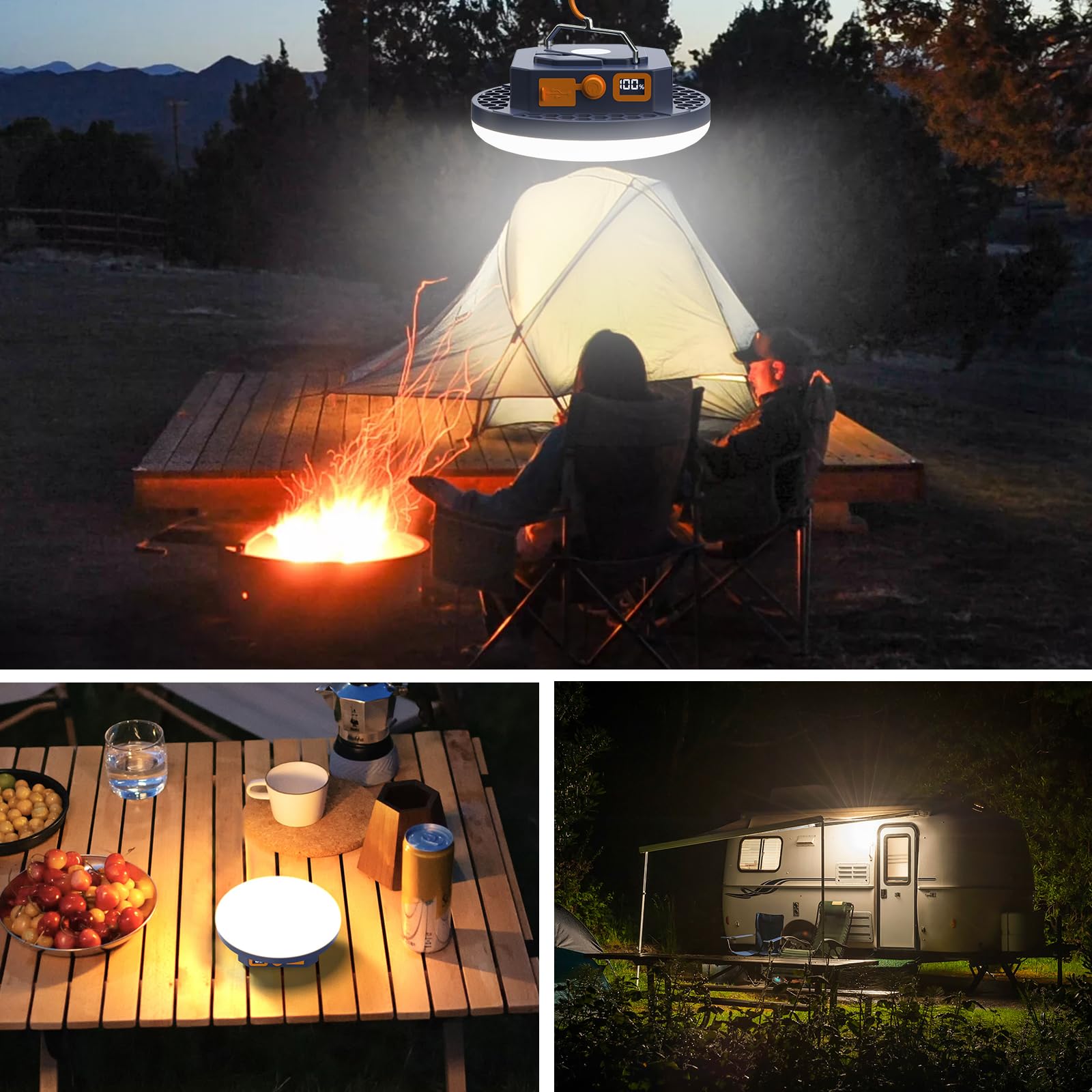 Iodoo lantern USB power-bank emergency acts as a portable charger.